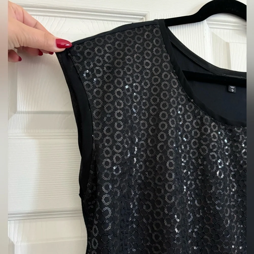 NWOT Express Black Sequin Women's Top